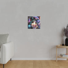 Load image into Gallery viewer, Cybernetic Embrace - Futuristic Love Canvas Art Print
