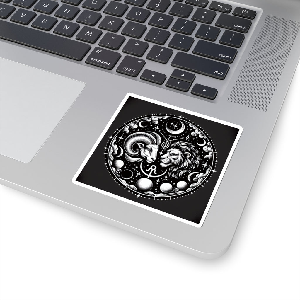 Celestial Zodiac Ram Lion Sticker