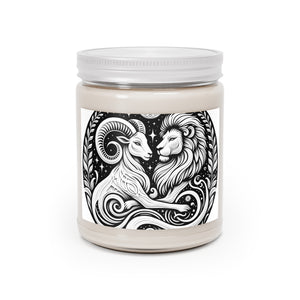 Celestial Harmony Aries & Leo Scented Soy Candle, 9 oz.