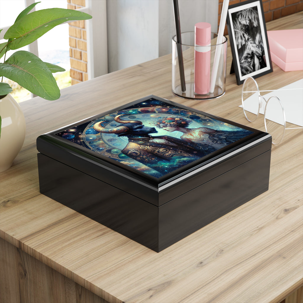 Celestial Zodiac Themed Jewelry Box