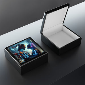 Futuristic Romance Illuminated Jewelry Box