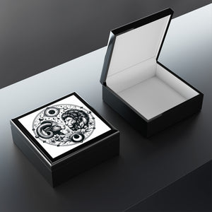 Zodiac Engraved Celestial Jewelry Box