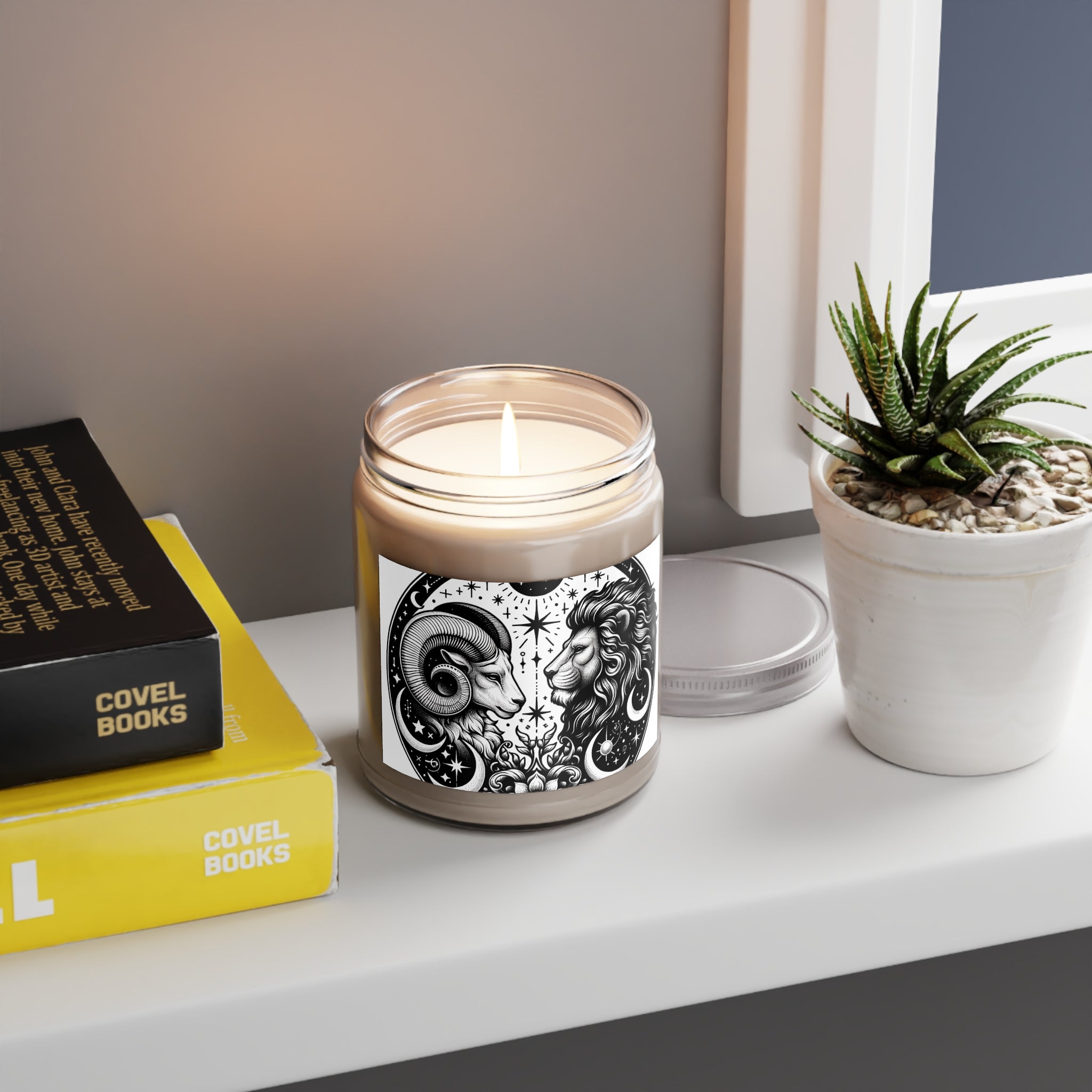 Zodiac Harmony Aries & Leo Scented Soy Candle, 9 oz.