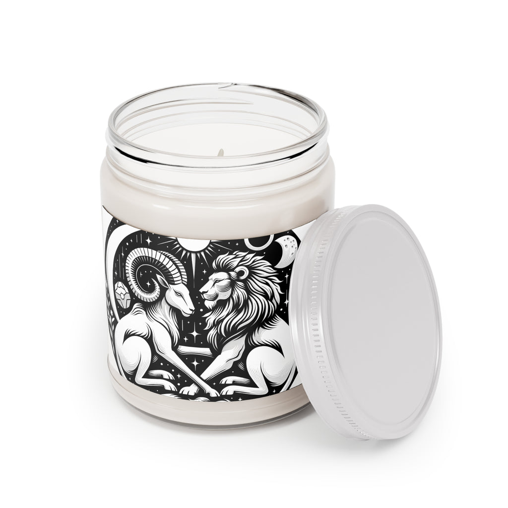 Celestial Harmony Aries & Leo Scented Soy Candle, 9 oz.