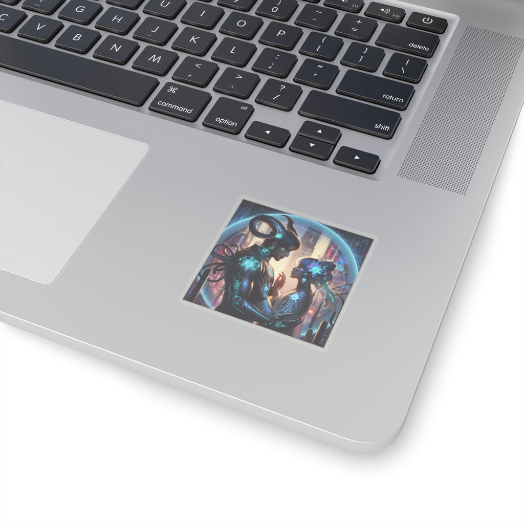Cyber Romance Kiss-Cut Sticker
