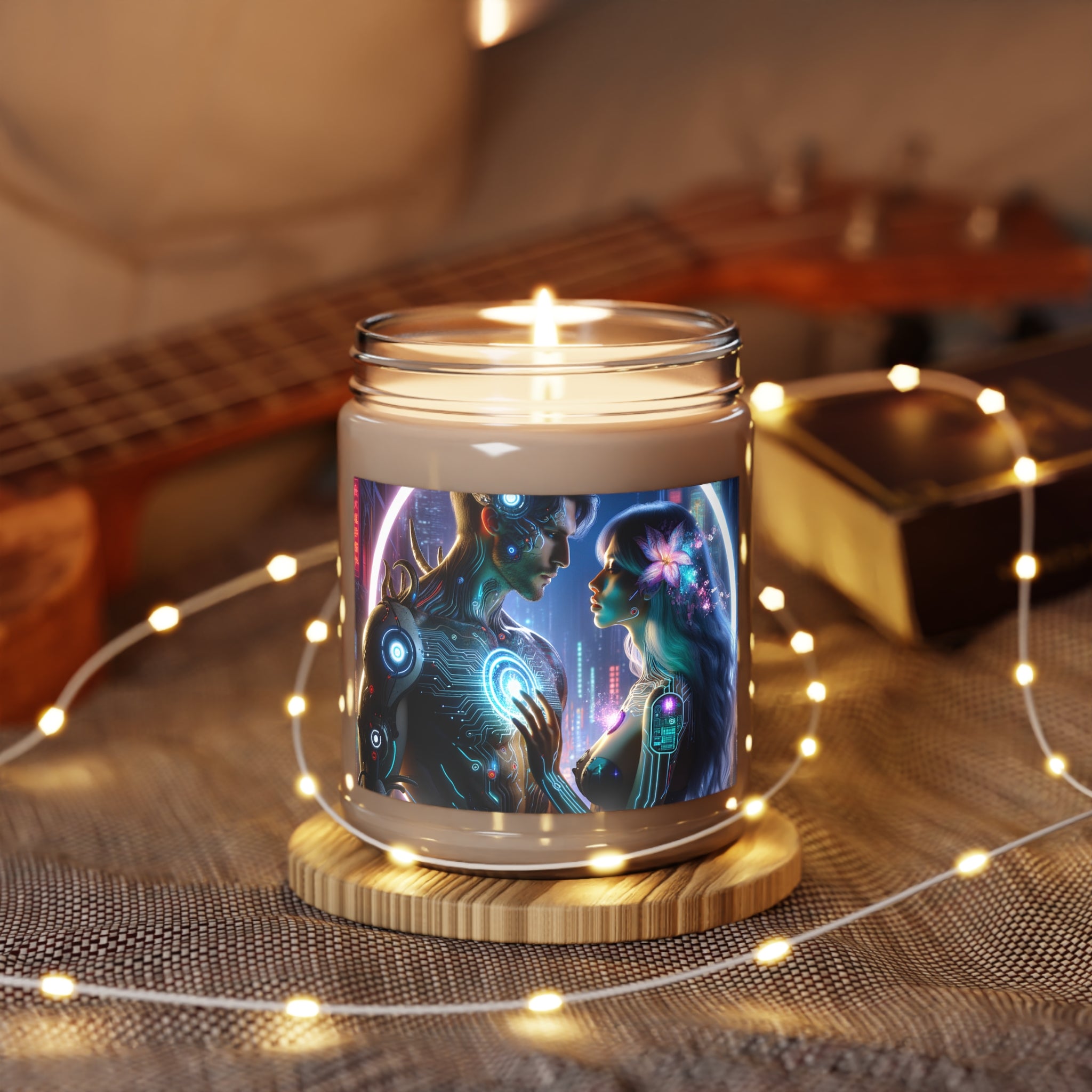 Cyber Blossom Dreams Scented Soy Candle, 9 oz