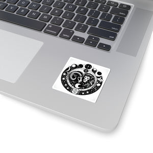 Astrological Lion and Ram Sticker