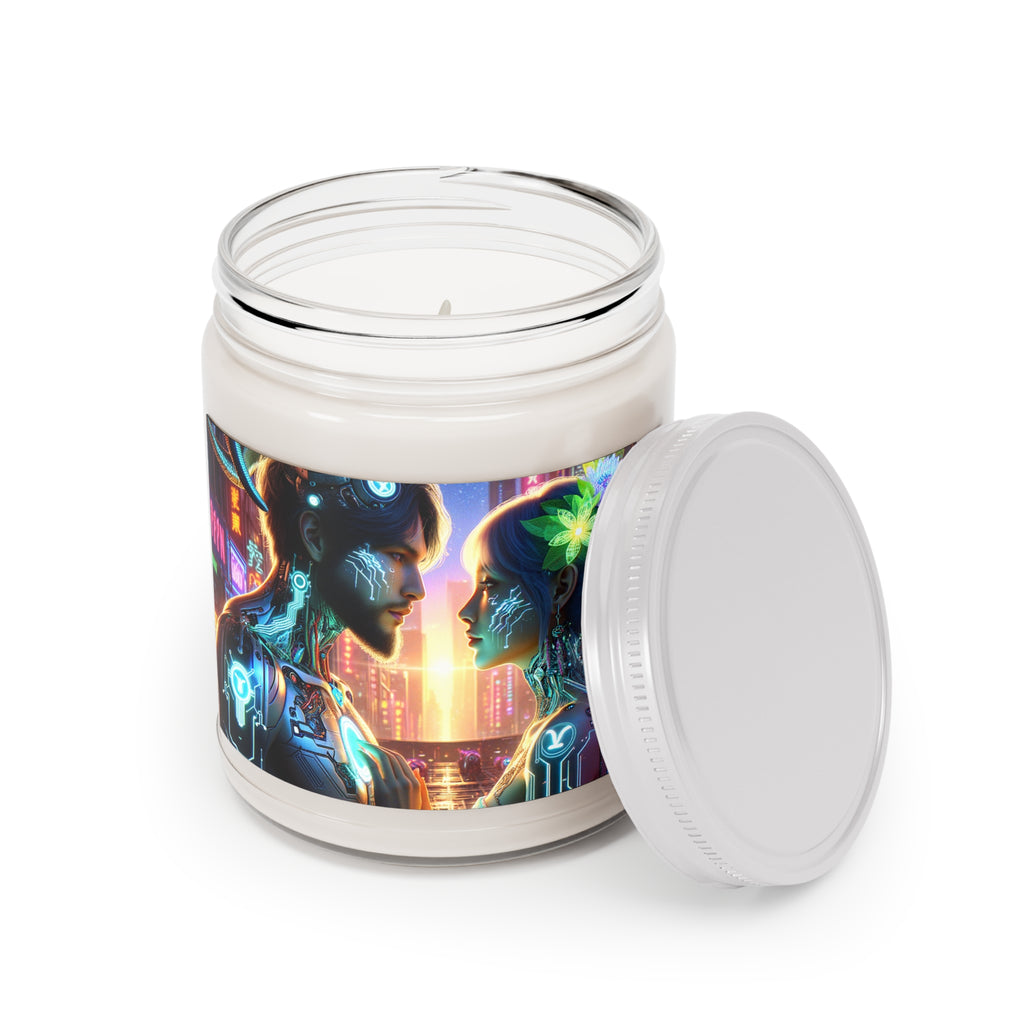 Cyber Love Neon Nights Scented Soy Candle, 9 oz.