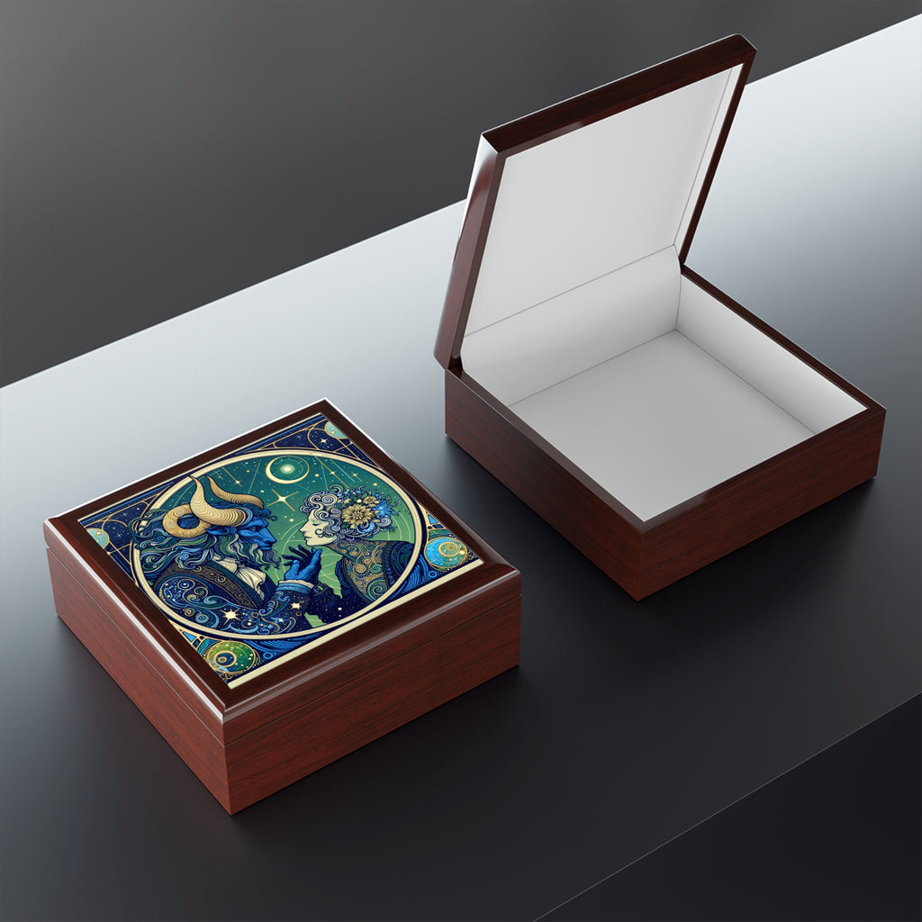 Celestial Zodiac Themed Jewelry Box