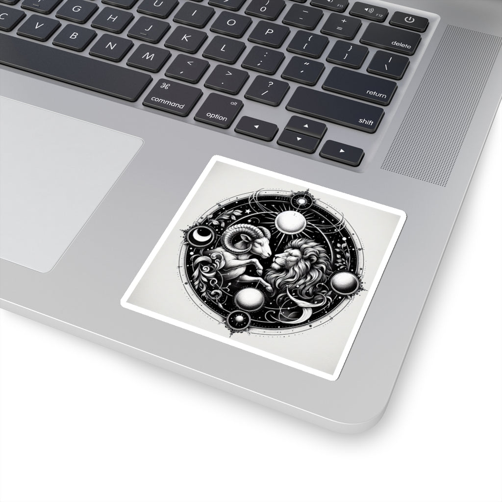 Astrological Lion Ram Sticker