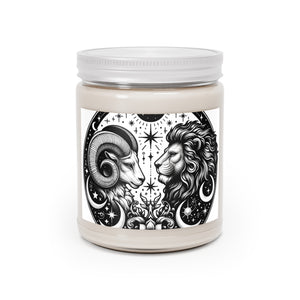 Zodiac Harmony Aries & Leo Scented Soy Candle, 9 oz.