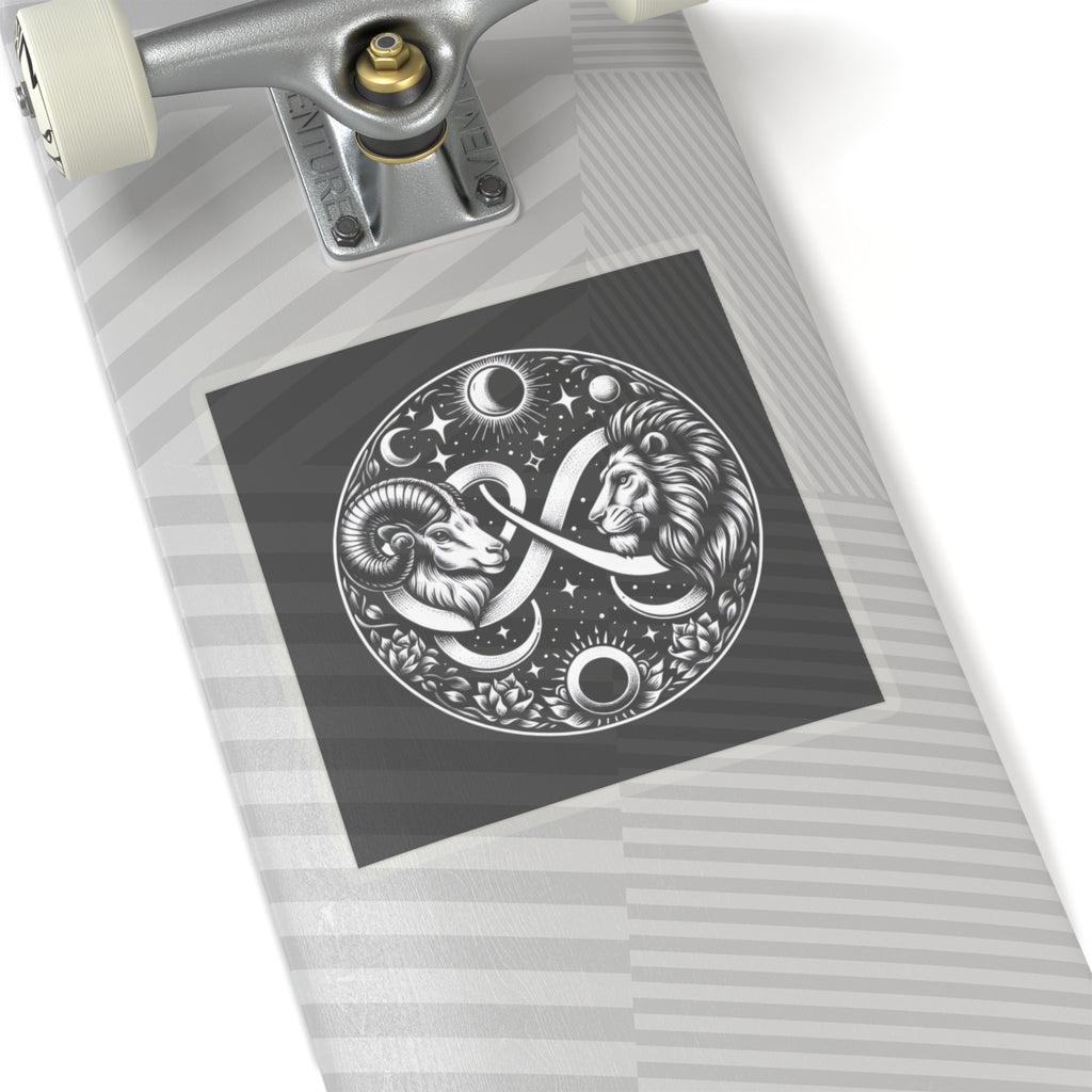 Celestial Lion and Ram Sticker