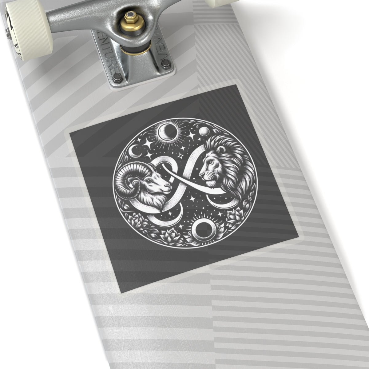 Celestial Lion and Ram Sticker