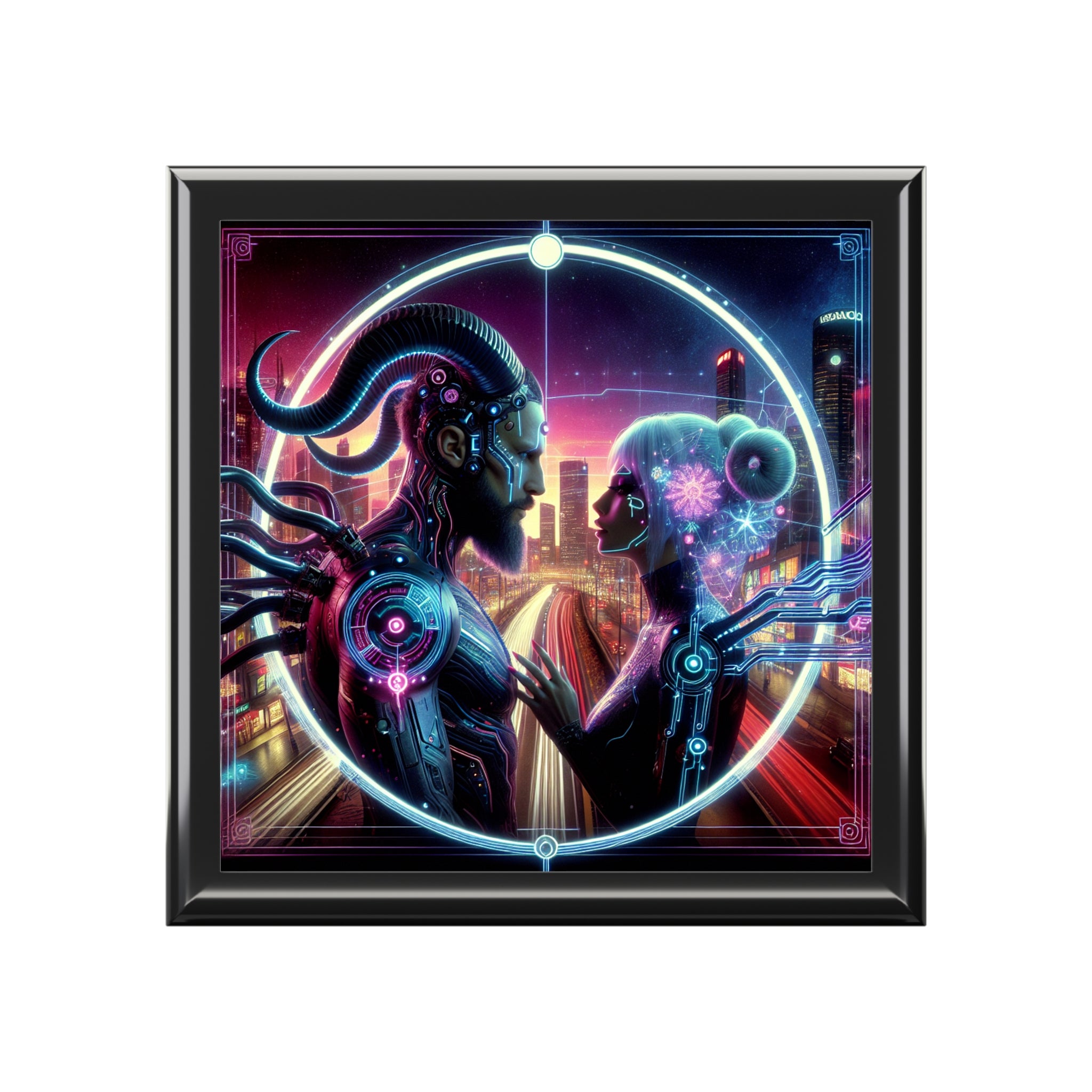 Cyber Love Illuminated Jewelry Box
