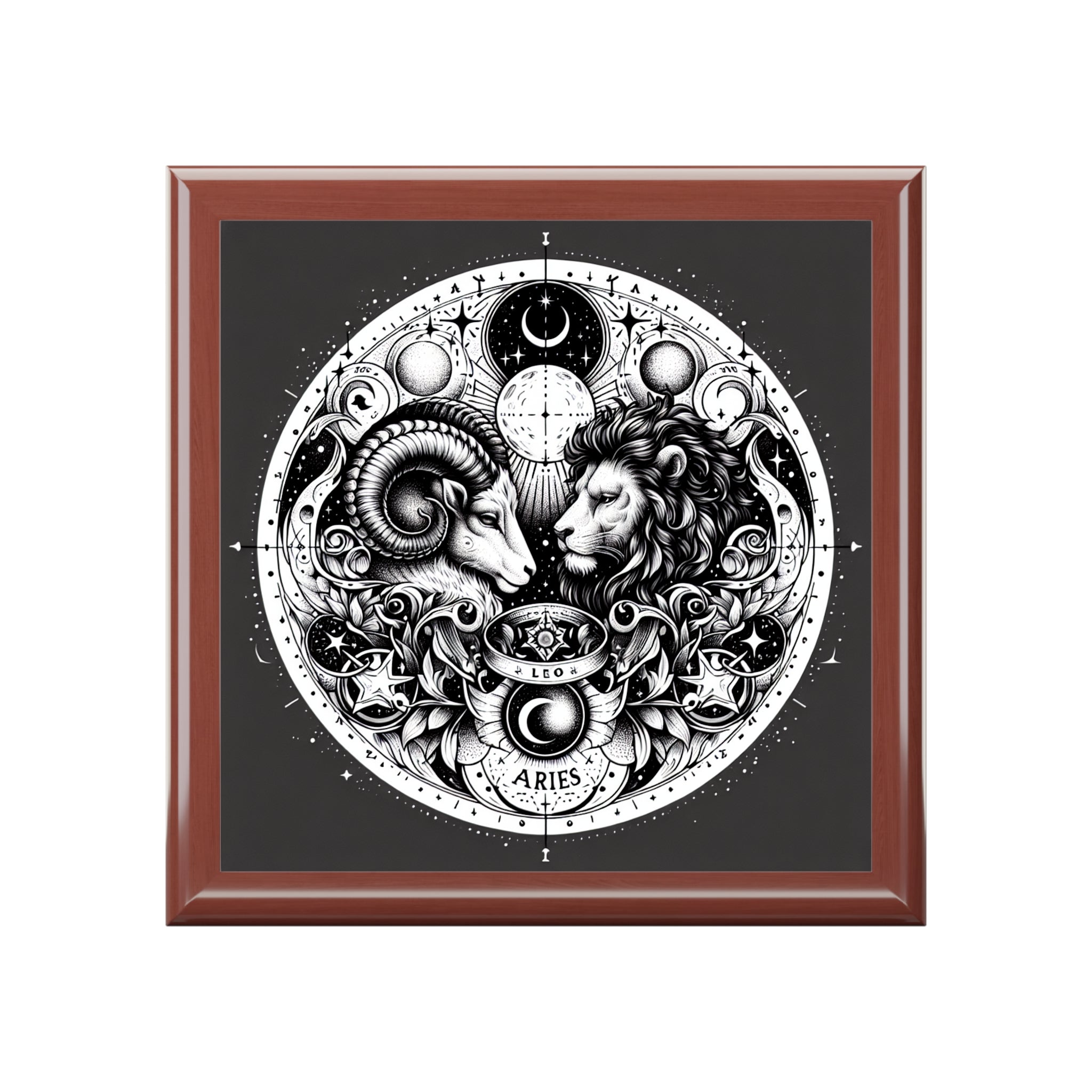 Astrological Zodiac Velvet Jewelry Box