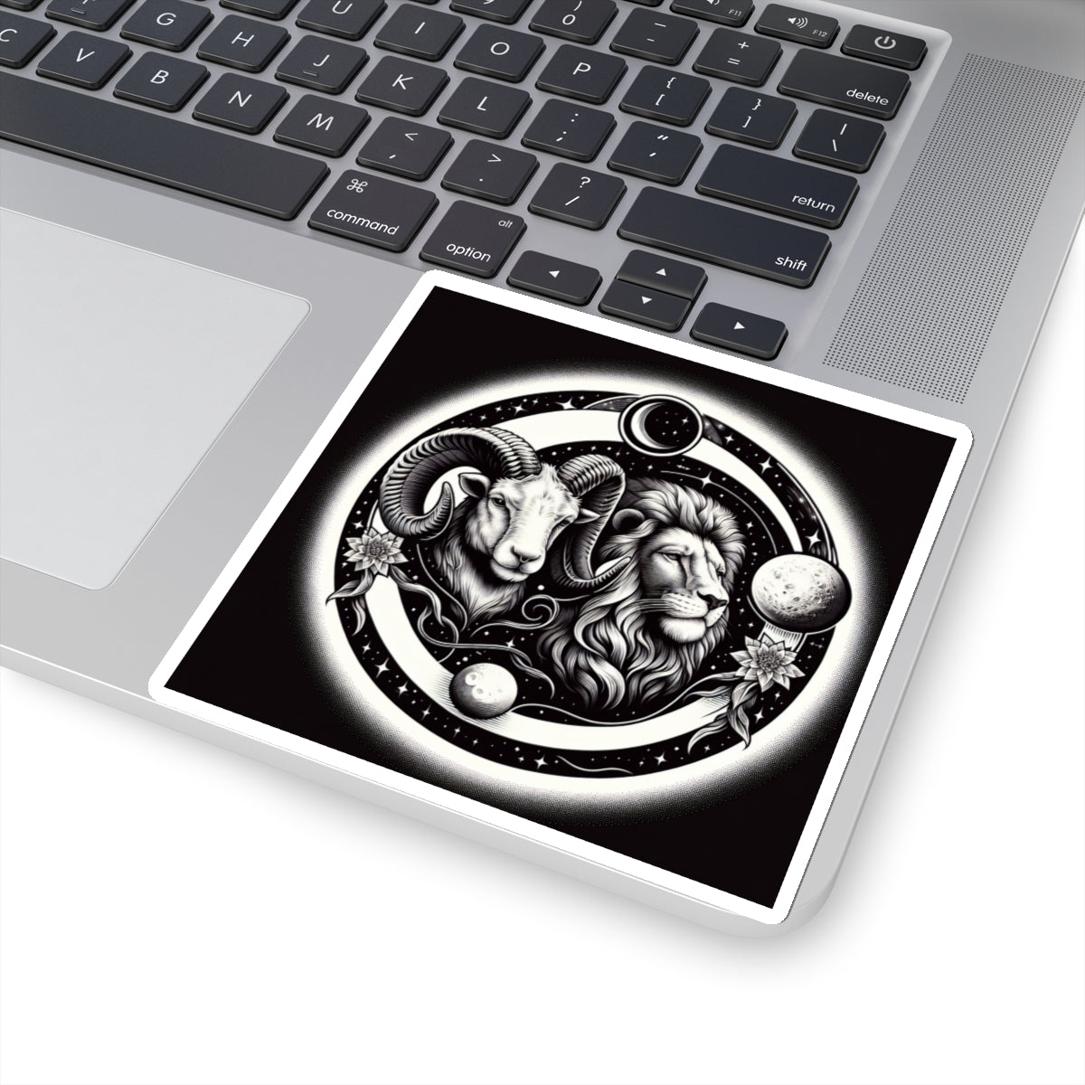 Celestial Lion and Ram Sticker