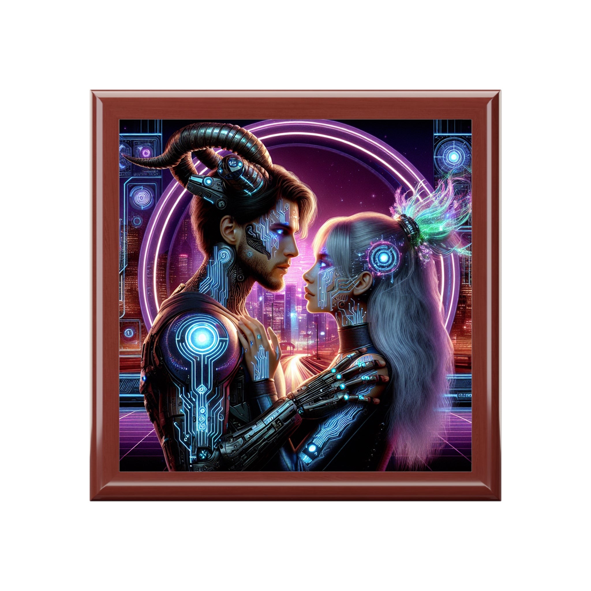 Cyber Love Illuminated Jewelry Box