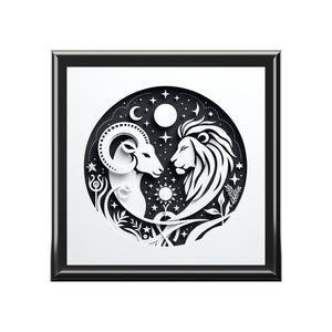 Celestial Lion and Ram Jewelry Box