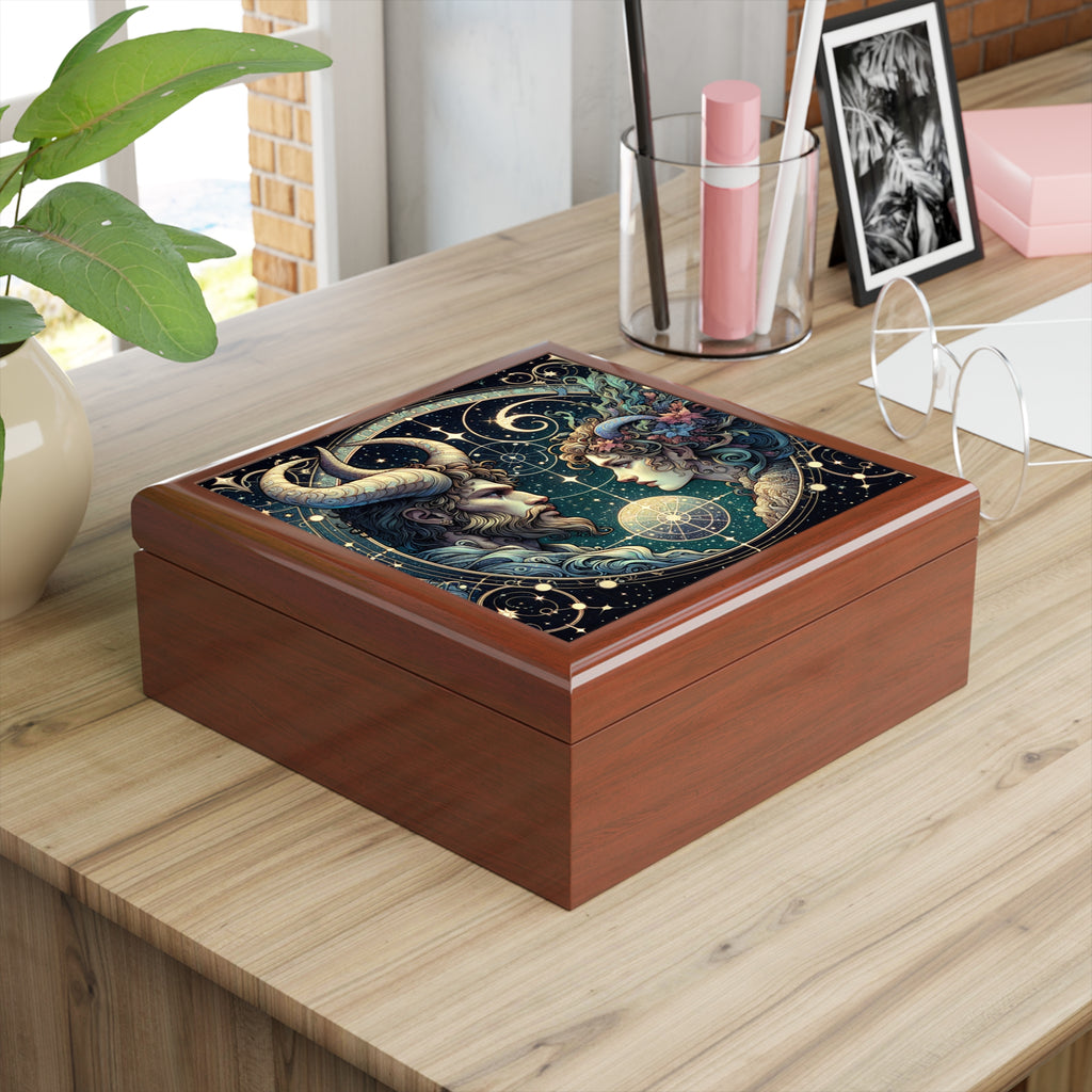 Celestial Zodiac Themed Jewelry Box