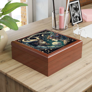 Celestial Zodiac Themed Jewelry Box