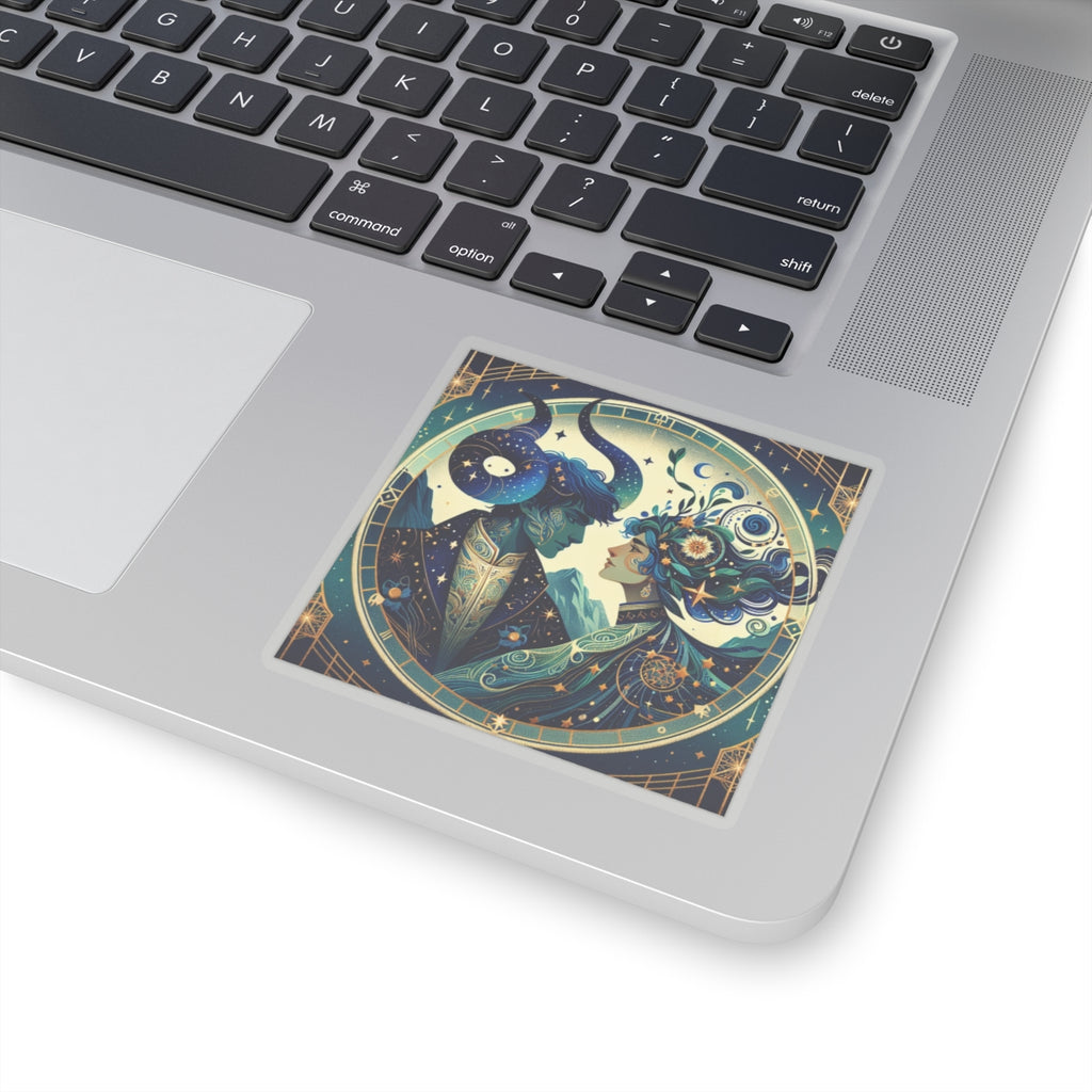 Celestial Zodiac Embrace Sticker