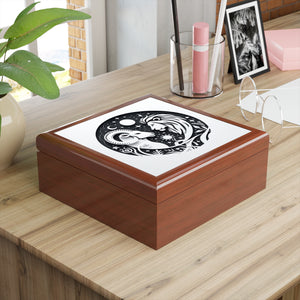 Celestial Lion and Ram Jewelry Box