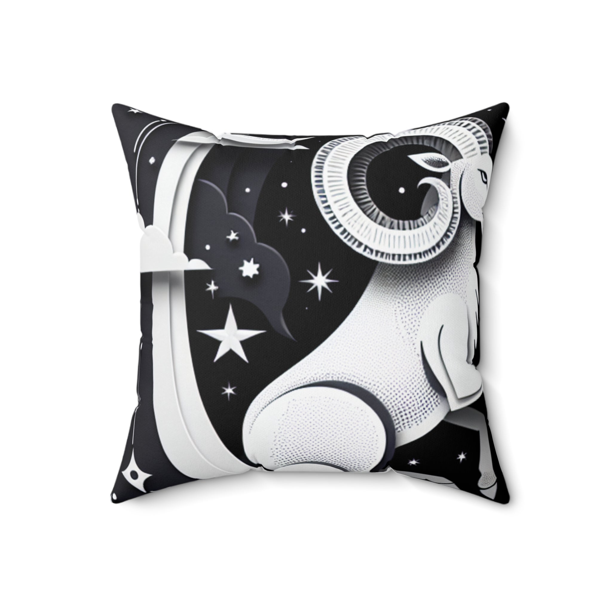 Aries and Leo - Polyester Square Pillow