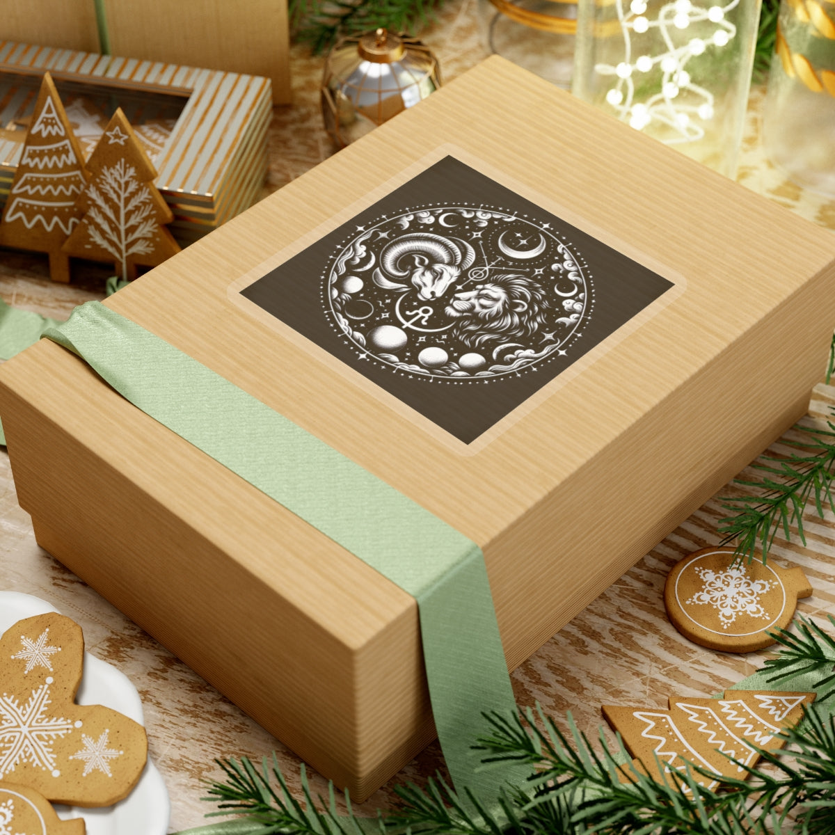 Celestial Zodiac Ram Lion Sticker