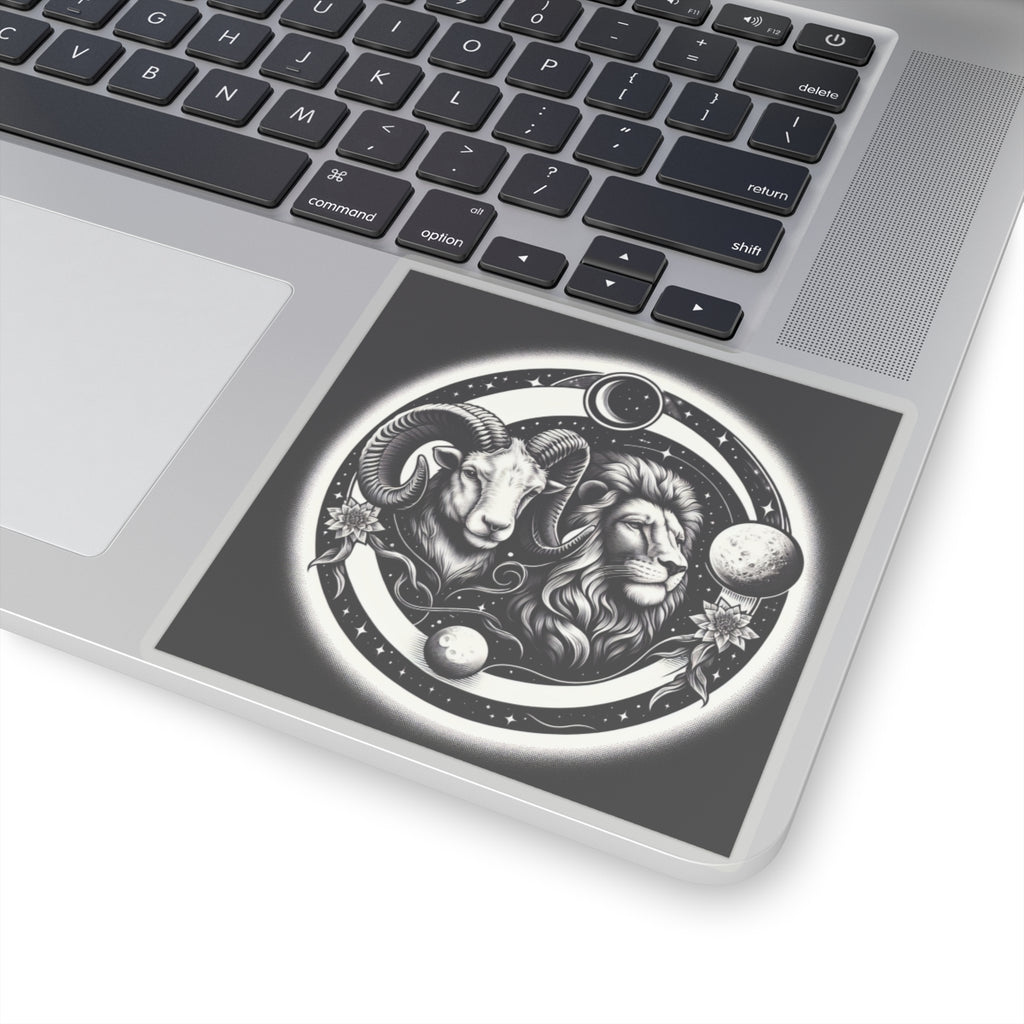 Celestial Lion and Ram Sticker