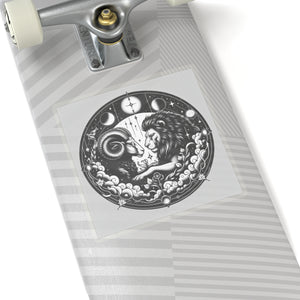 Astrological Ram and Lion Sticker