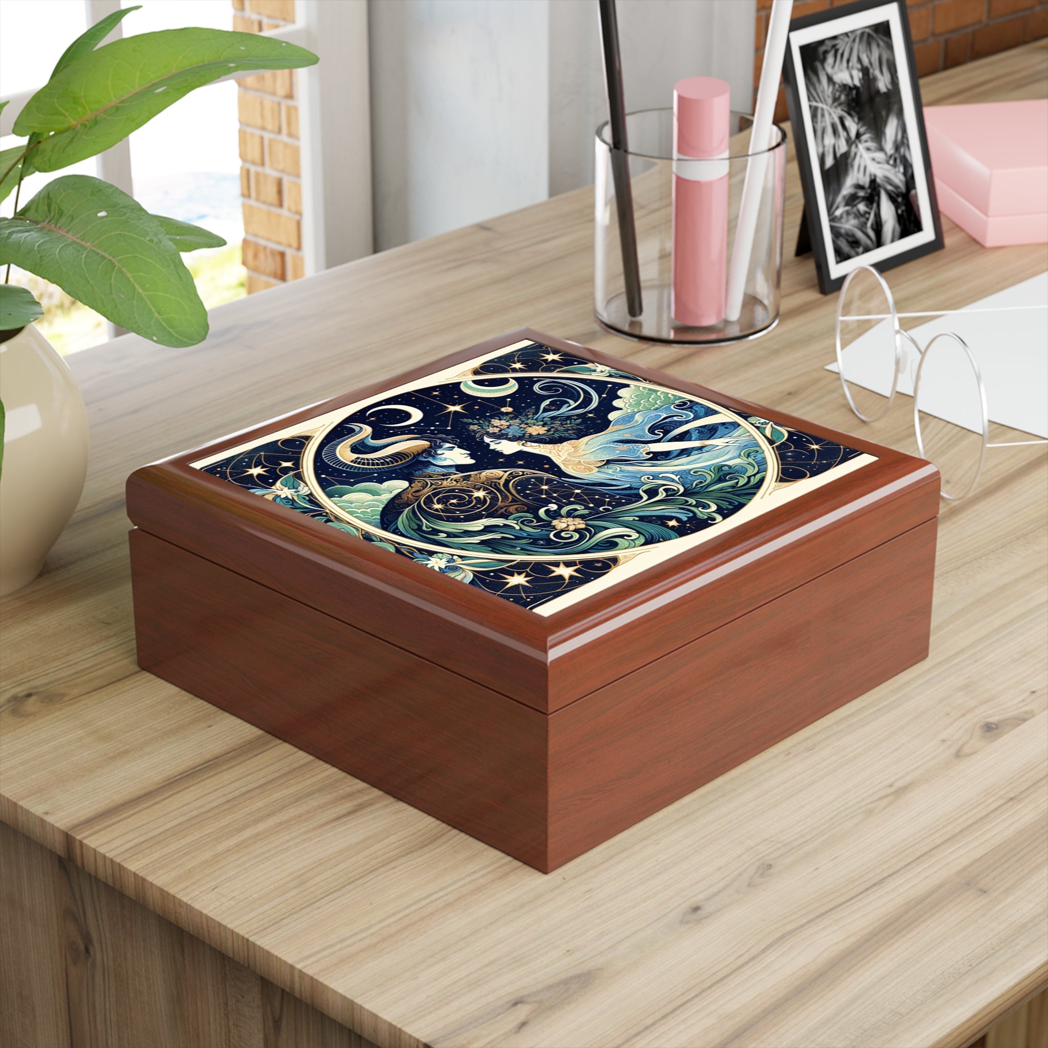 Celestial Lovers Jewelry Box