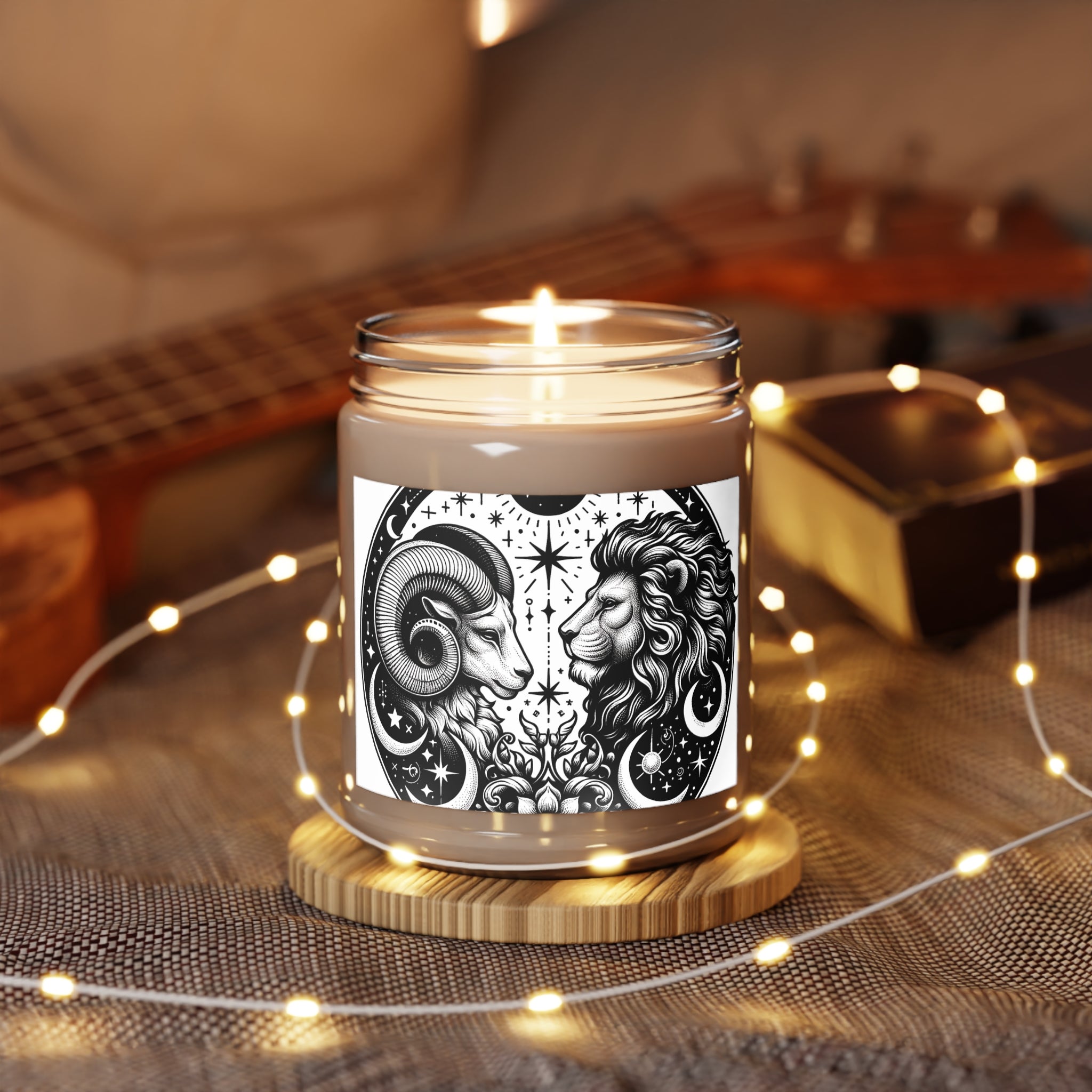 Zodiac Harmony Aries & Leo Scented Soy Candle, 9 oz.