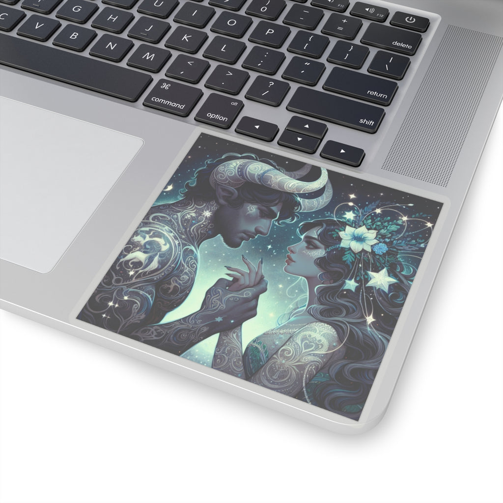 Celestial Lovers Kiss-Cut Sticker