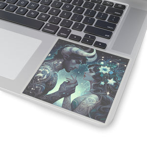 Celestial Lovers Kiss-Cut Sticker