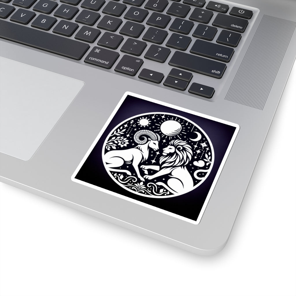 Celestial Lion and Ram Sticker