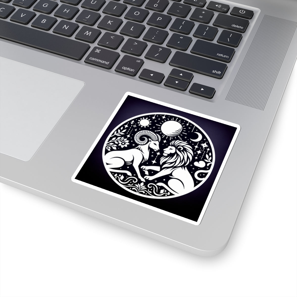Celestial Lion and Ram Sticker