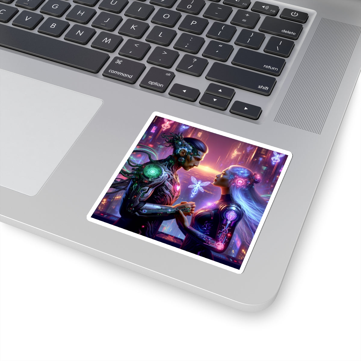 Cyber Love Neon Sticker