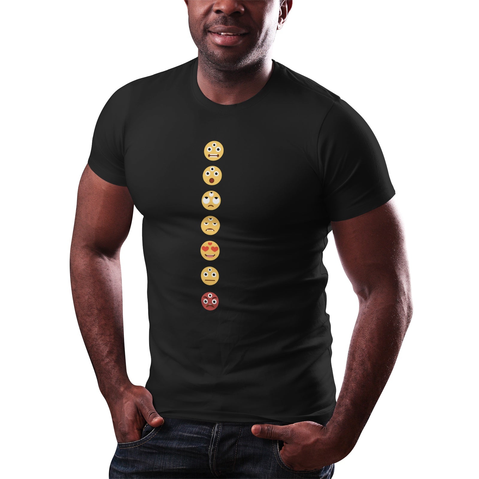 3rd Eye Emojis - Men's Pima Cotton Jersey Short Sleeve Tshirt