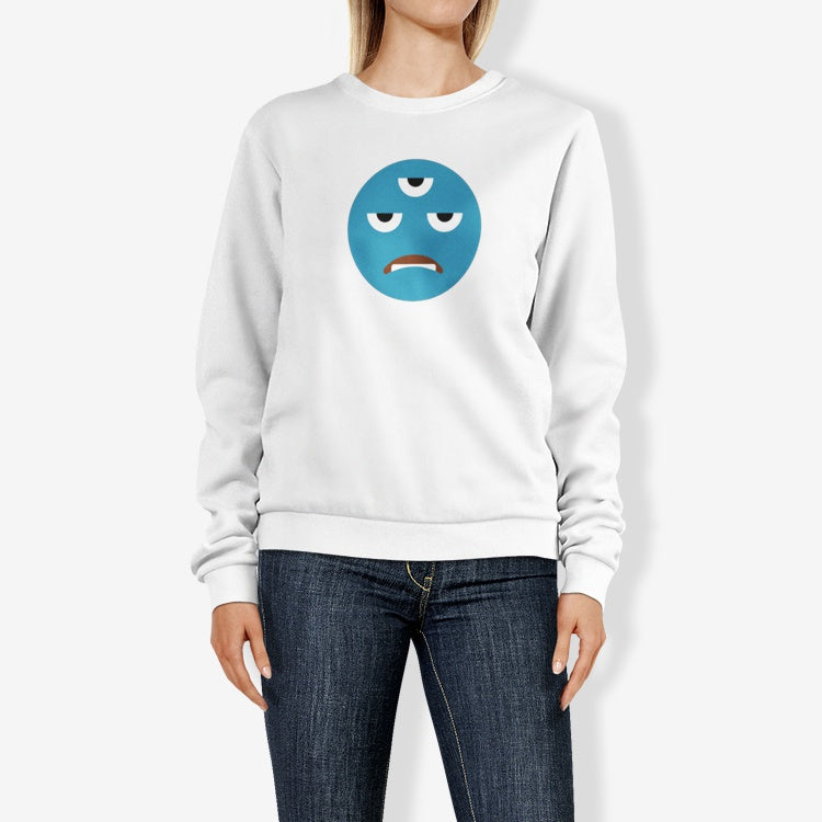 3rd Eye Frown - Women's Crew Neck Sweatshirt