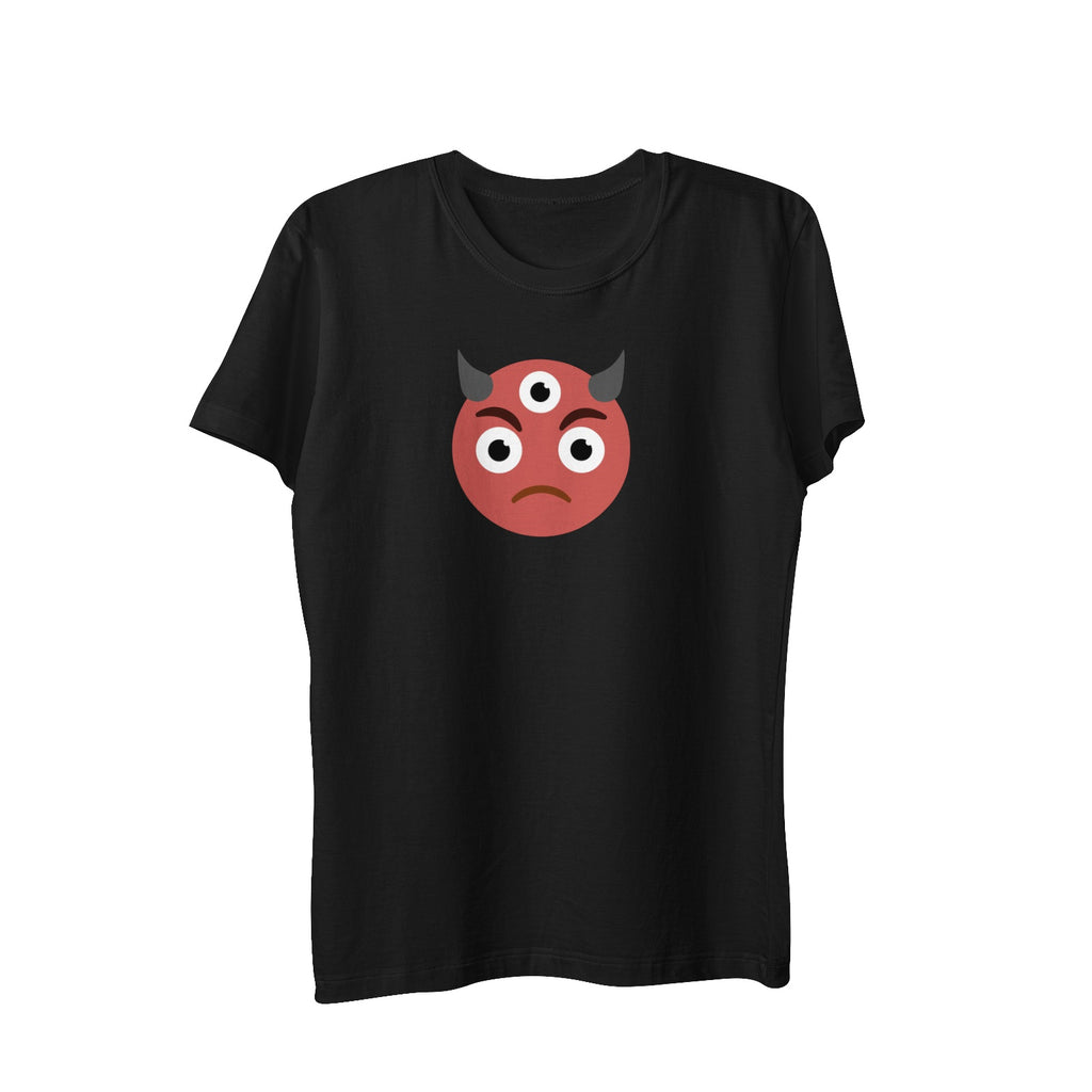 3rd Eye Angry Horns - Men's Pima Cotton Jersey Short Sleeve Tshirt