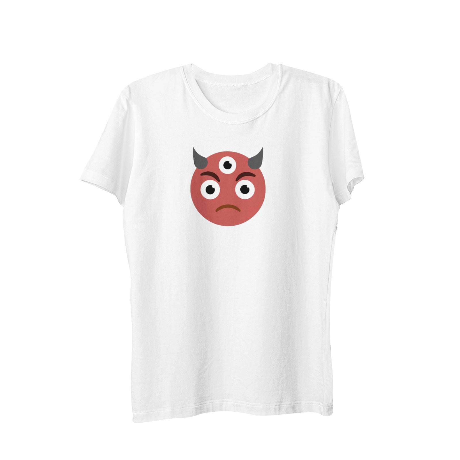 3rd Eye Angry Horns - Men's Pima Cotton Jersey Short Sleeve Tshirt