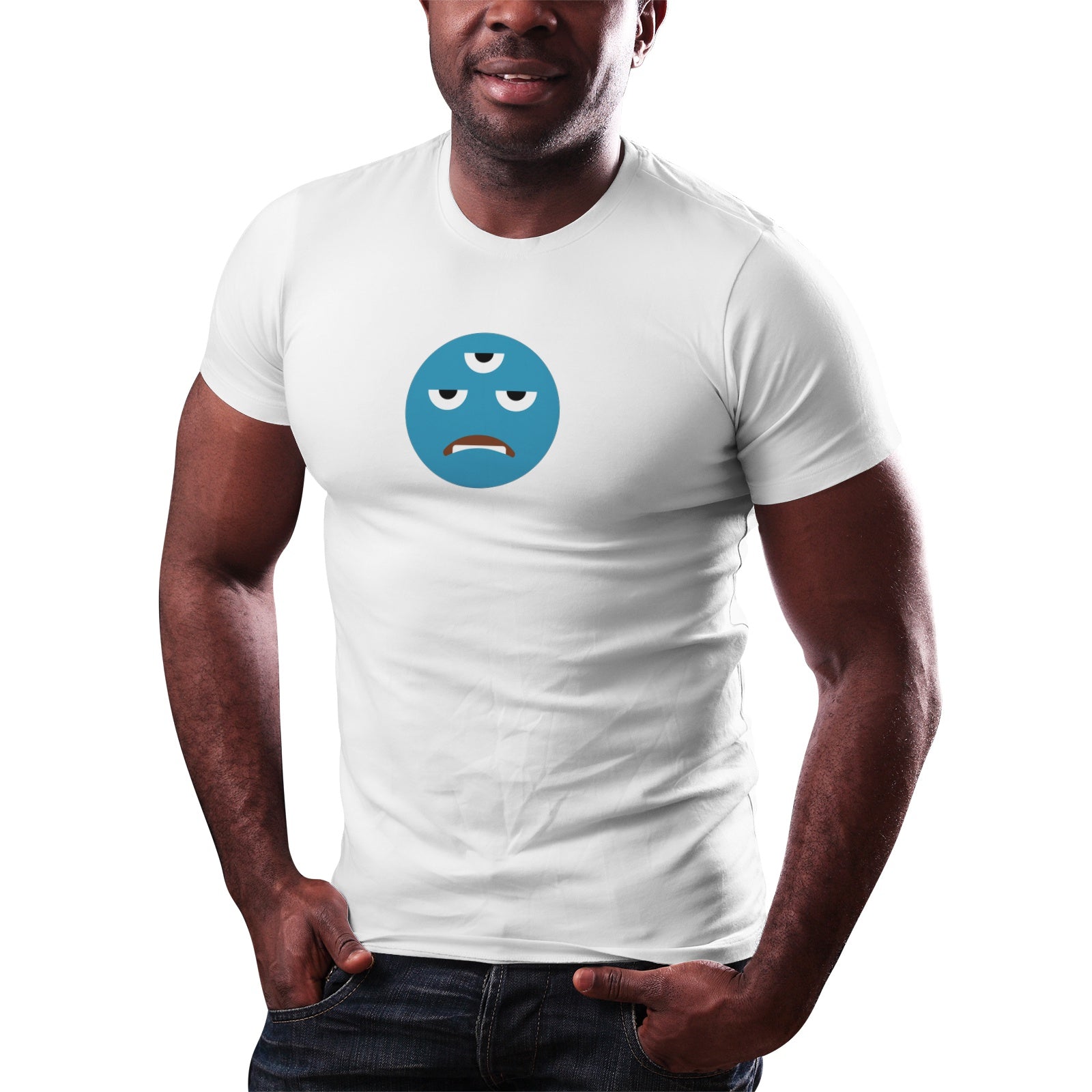 3rd Eye Frown - Men's Pima Cotton Jersey Short Sleeve Tshirt