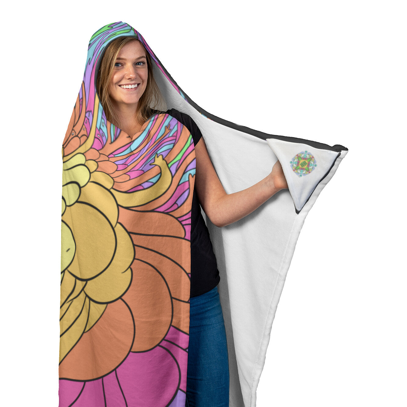 ASFT - Pretty Hot And Trippy Hooded Blanket