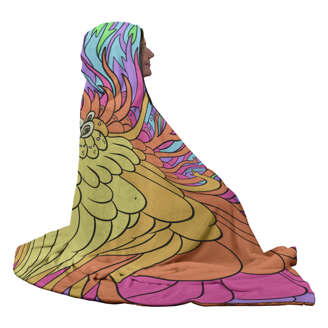 ASFT - Pretty Hot And Trippy Hooded Blanket