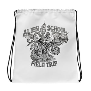 Alien School Field Trip Drawstring bag