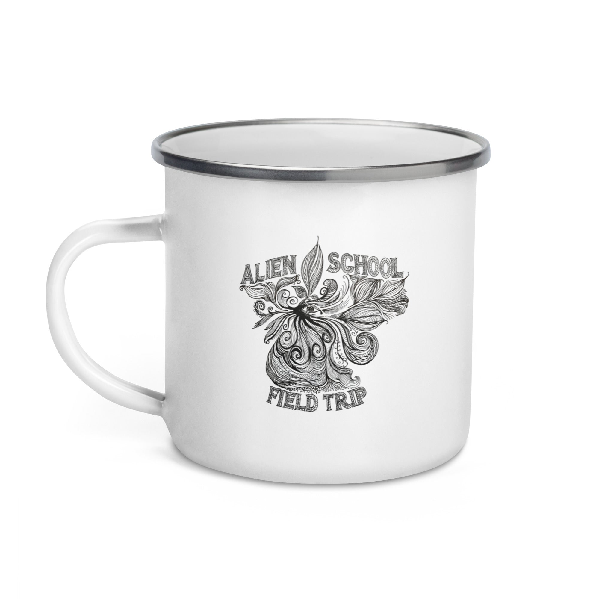 Alien School Field Trip Enamel Mug