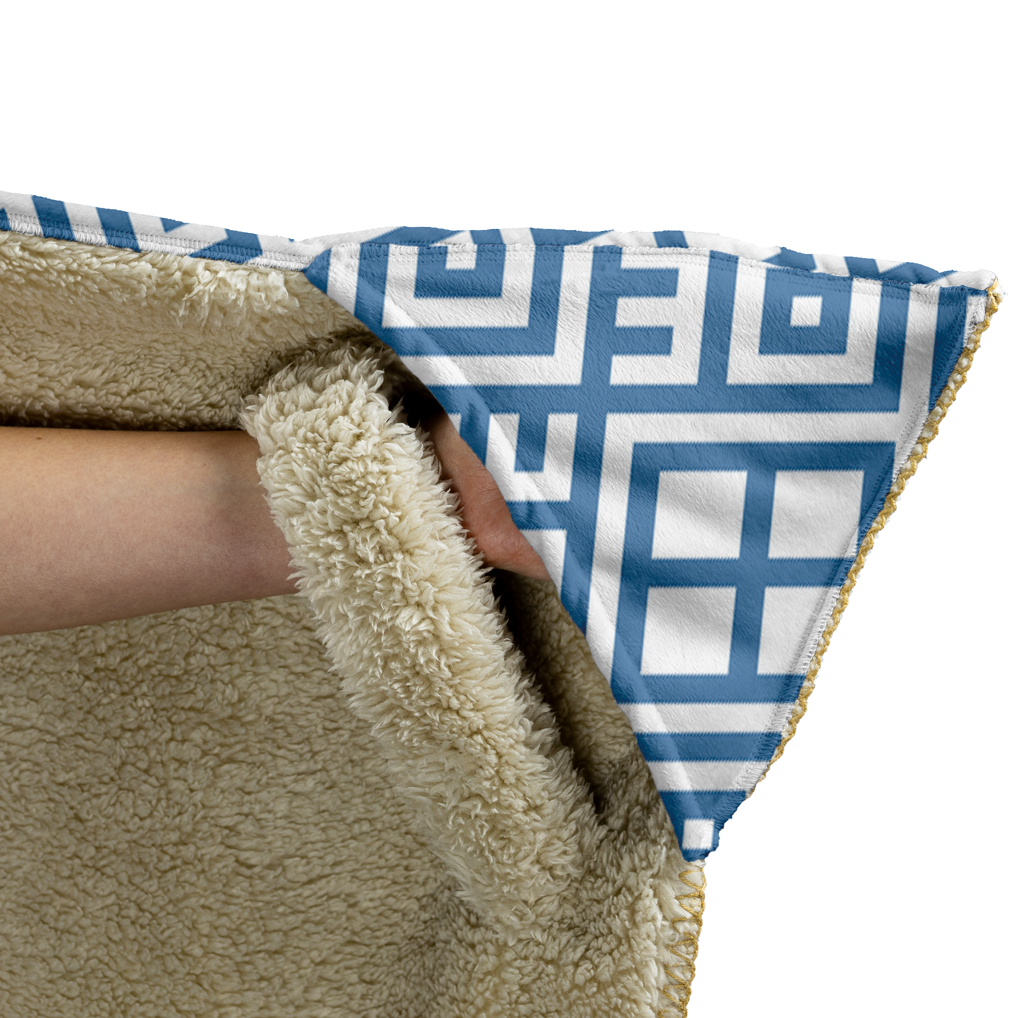 Hooded Microfiber Blanket - Mayan Art