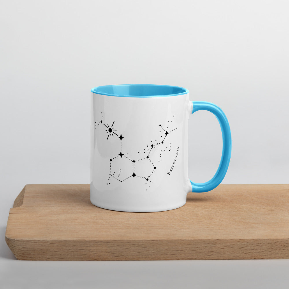 Constellation Coffee Mug (Psilocybin Molecule w/ Text)