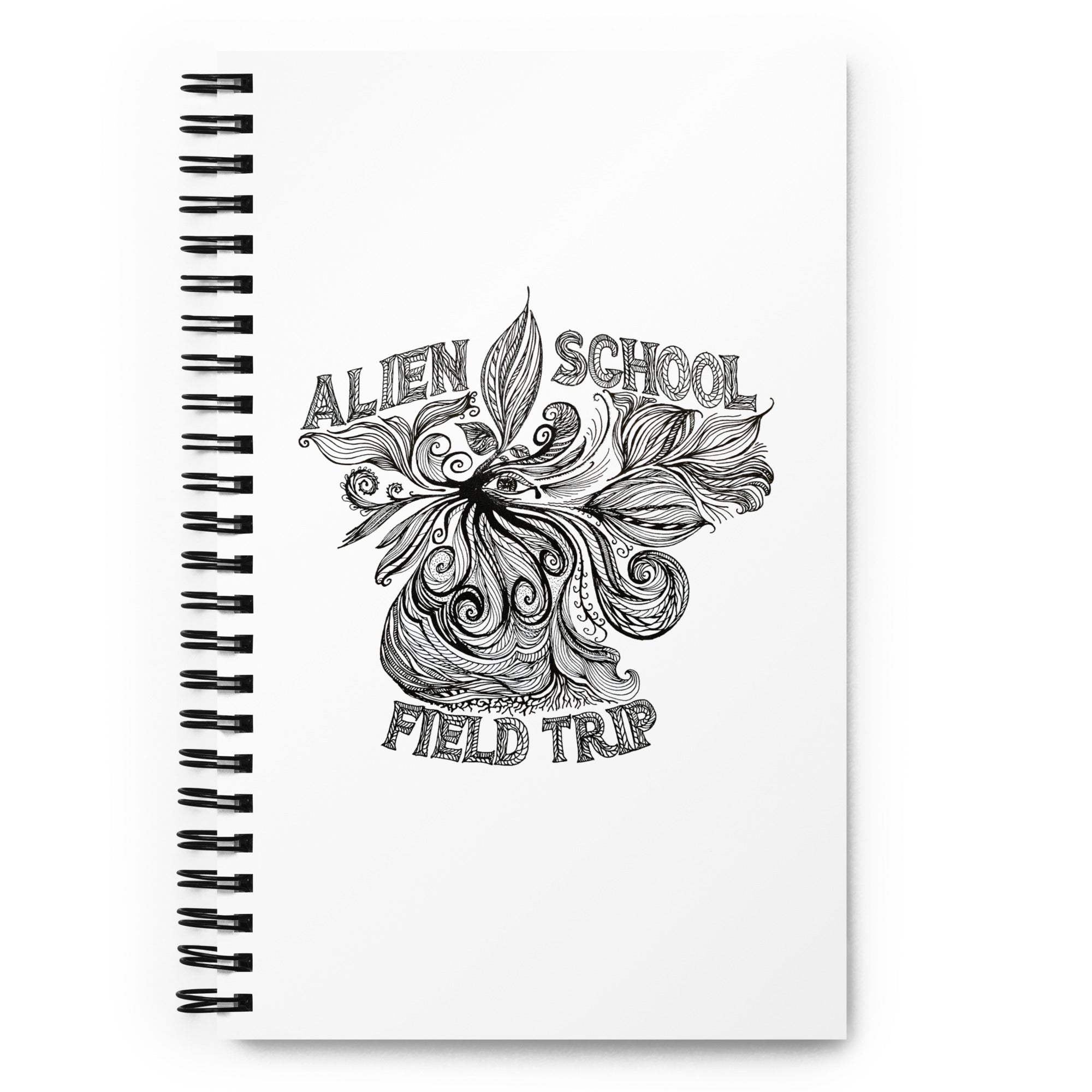 Alien School Field Trip Spiral notebook