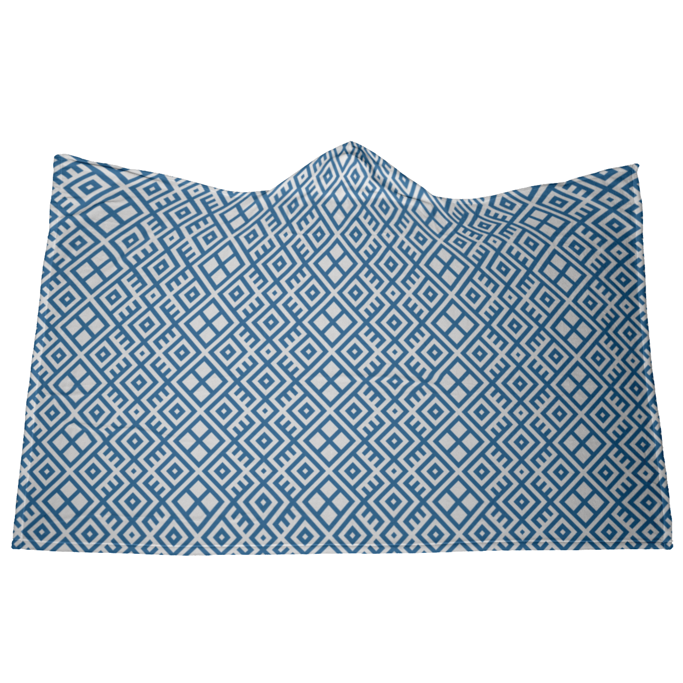 Hooded Microfiber Blanket - Mayan Art